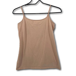 Loft Ann Taylor Camisole Sleeveless Tank Top Woman Size Small Tan Nude Stretch